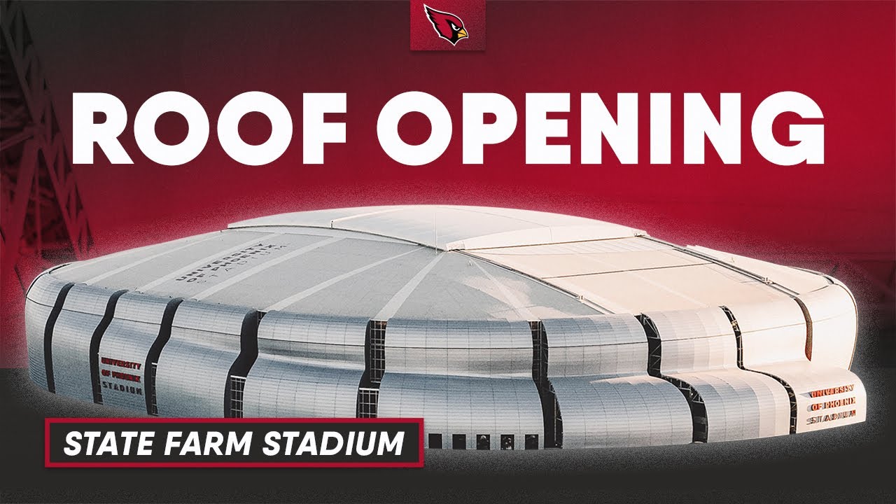 State Farm Stadium Roof Open Time-lapse | Arizona Cardinals