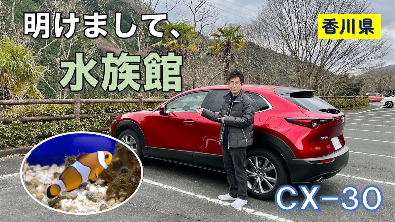 【CX-30】明けまして、水族館。初めての県外ドライブ。