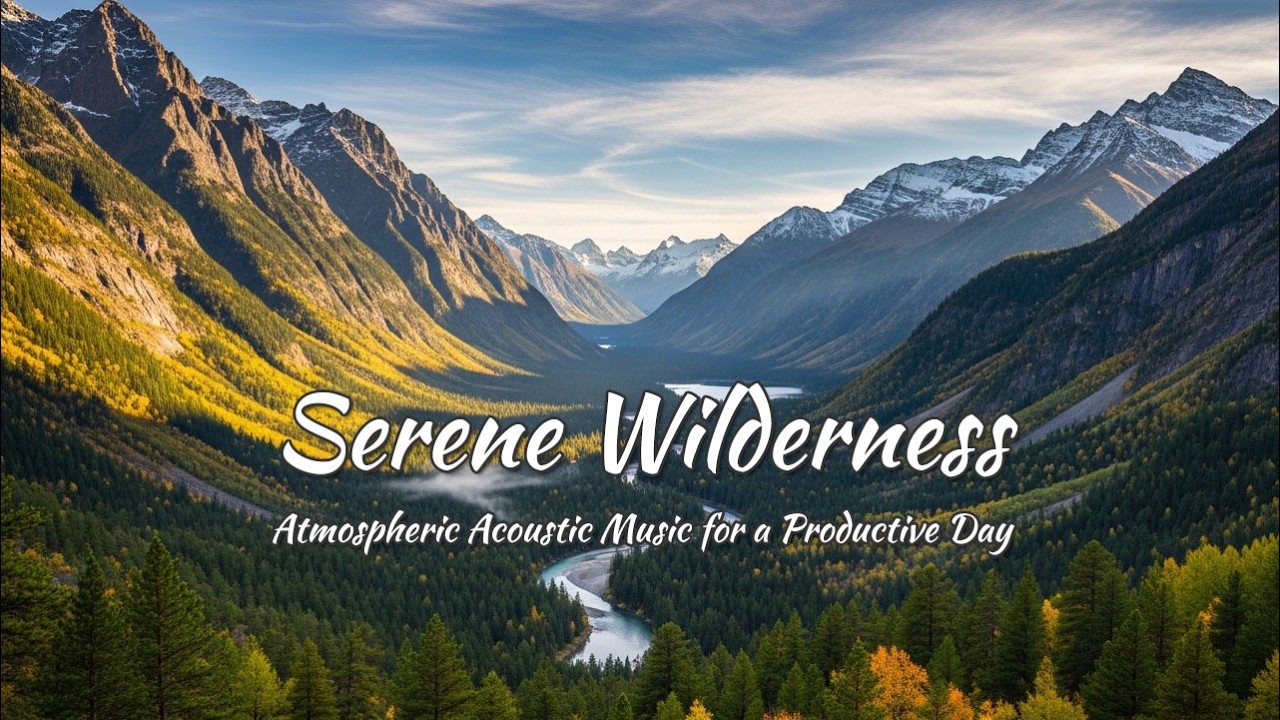 🔴 LIVE:Serene Wilderness 🏔️ Atmospheric Acoustic Music for a Productive Day