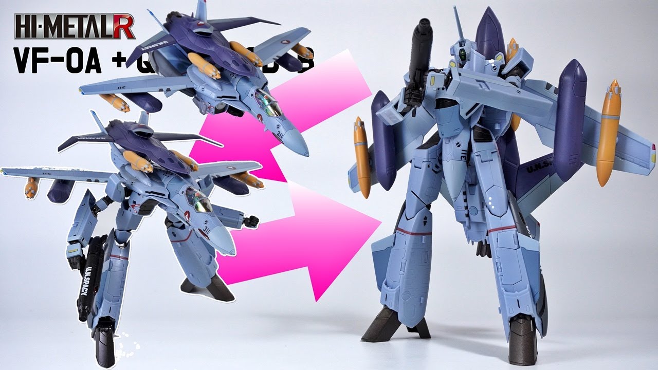 (Transformation) HI-METAL R VF-0A + QF-2200-B Ghost (MACROSS 0)
