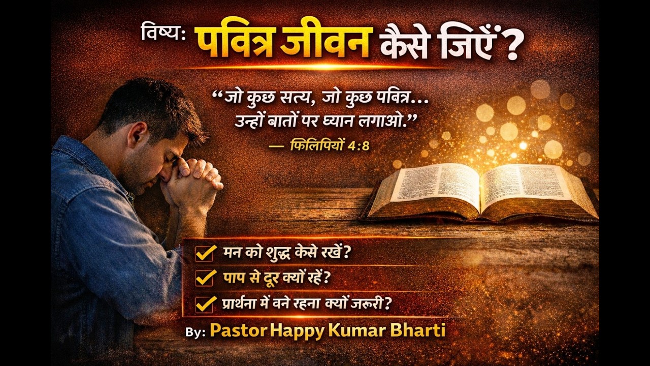 Title (शीर्षक):पवित्र जीवन कैसे जीएँ? | बाइबल के अनुसार पवित्रता का रहस्य Video#04
