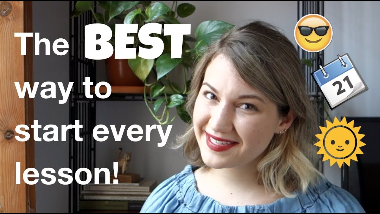 The BEST way to start EVERY lesson! My calendar routine for ESL lessons!