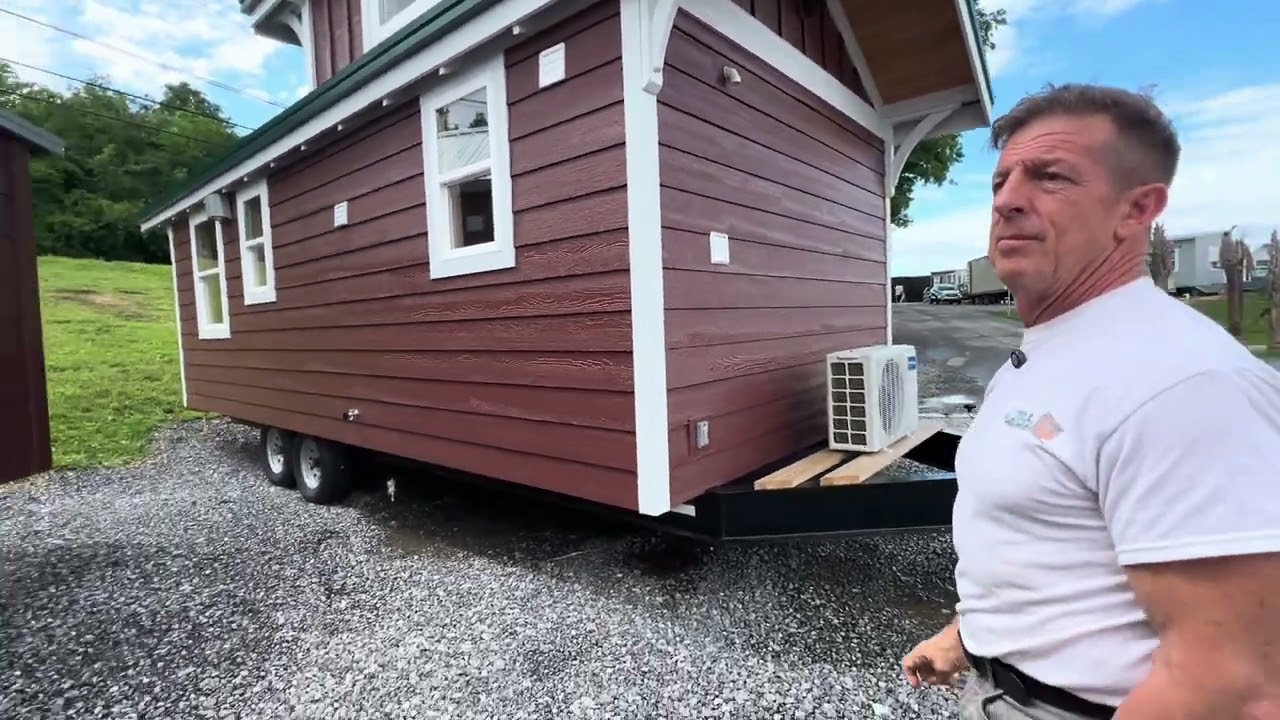 10&rsquo;x24&rsquo; Lexington Model Tiny Homes along with 8&rsquo;x24&rsquo; Flat Log ALL WOOD RJO Style 🏡🤩