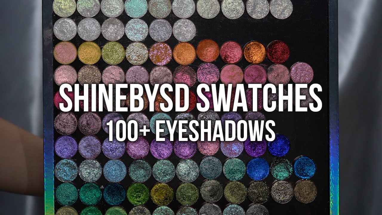 Образцы теней для век ShineBySD | Более 100 оттенков теней