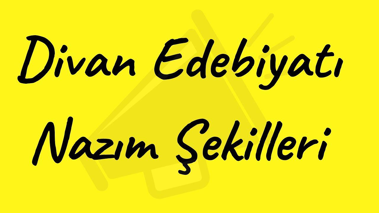 DİVAN EDEBİYATI- NAZIM ŞEKİLLERİ