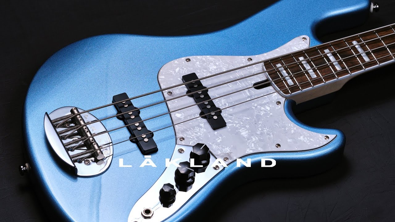 Lakland Skyline Darryl Jones Lake Placid Blue 4 Bass Demo