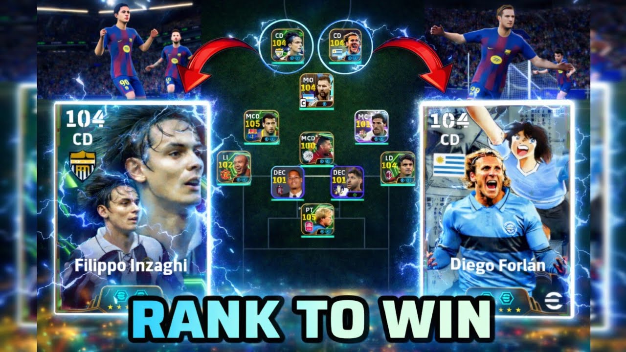 ARMÉ ESTE RANK CON INZAGHI Y FORLÁN… Y FUE UNA LOCURA🔥 | eFootball Mobile