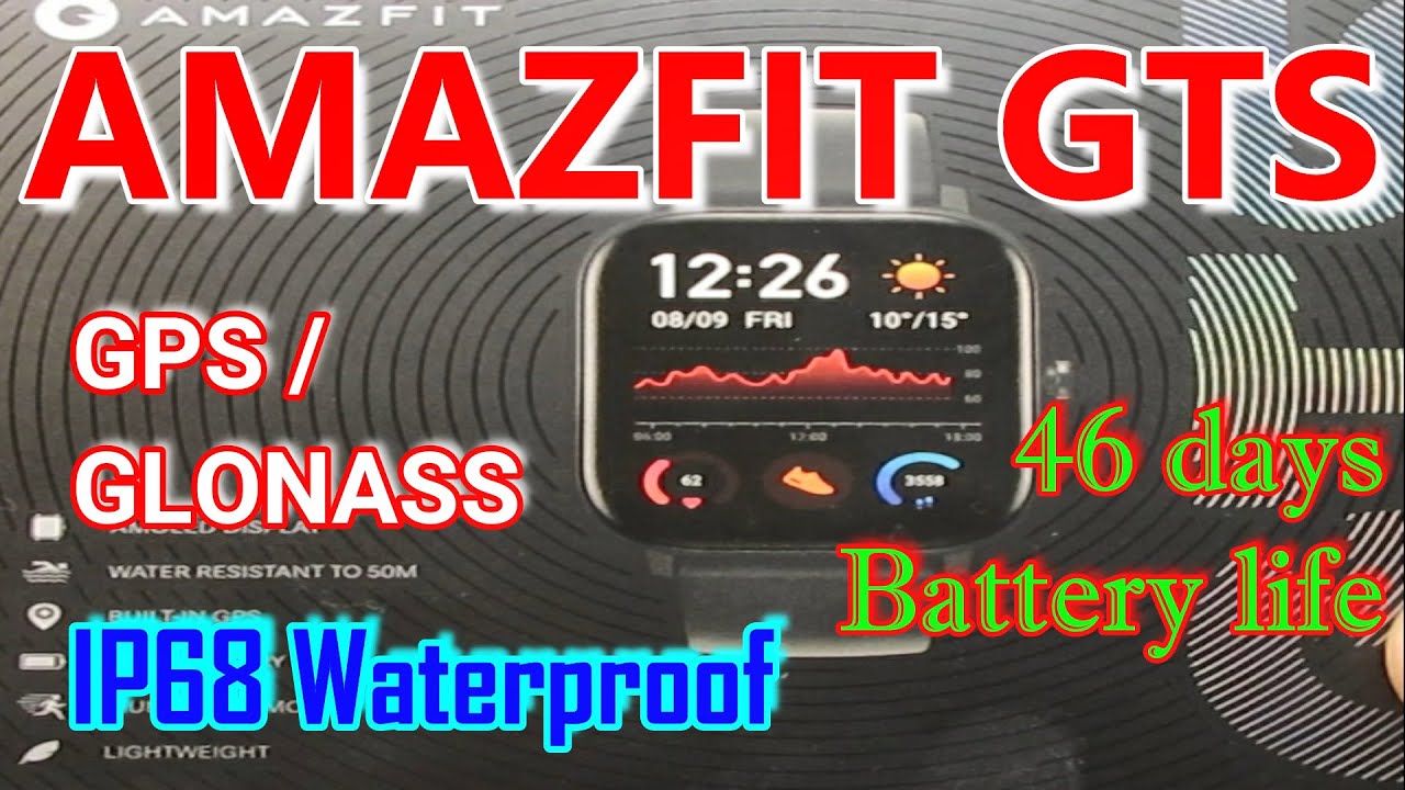 Amazfit GTS, 5ATM Waterproof, Modular and Add Watchfaces, PAI System, Always ON Dial, GPS track