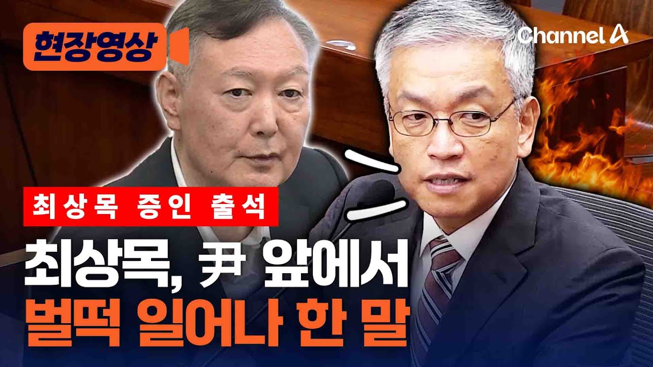 최상목, 비상계엄 당일 尹 앞에서 벌떡 일어나 한 말 [현장영상] / 채널A