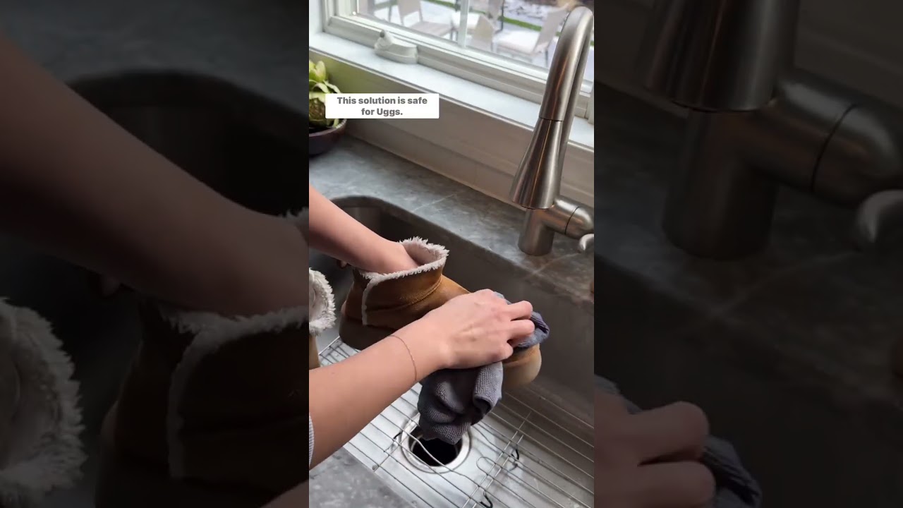 Did you know you can clean your Uggs safely at home?? Here&rsquo;s a step by step&hellip; I had to do this