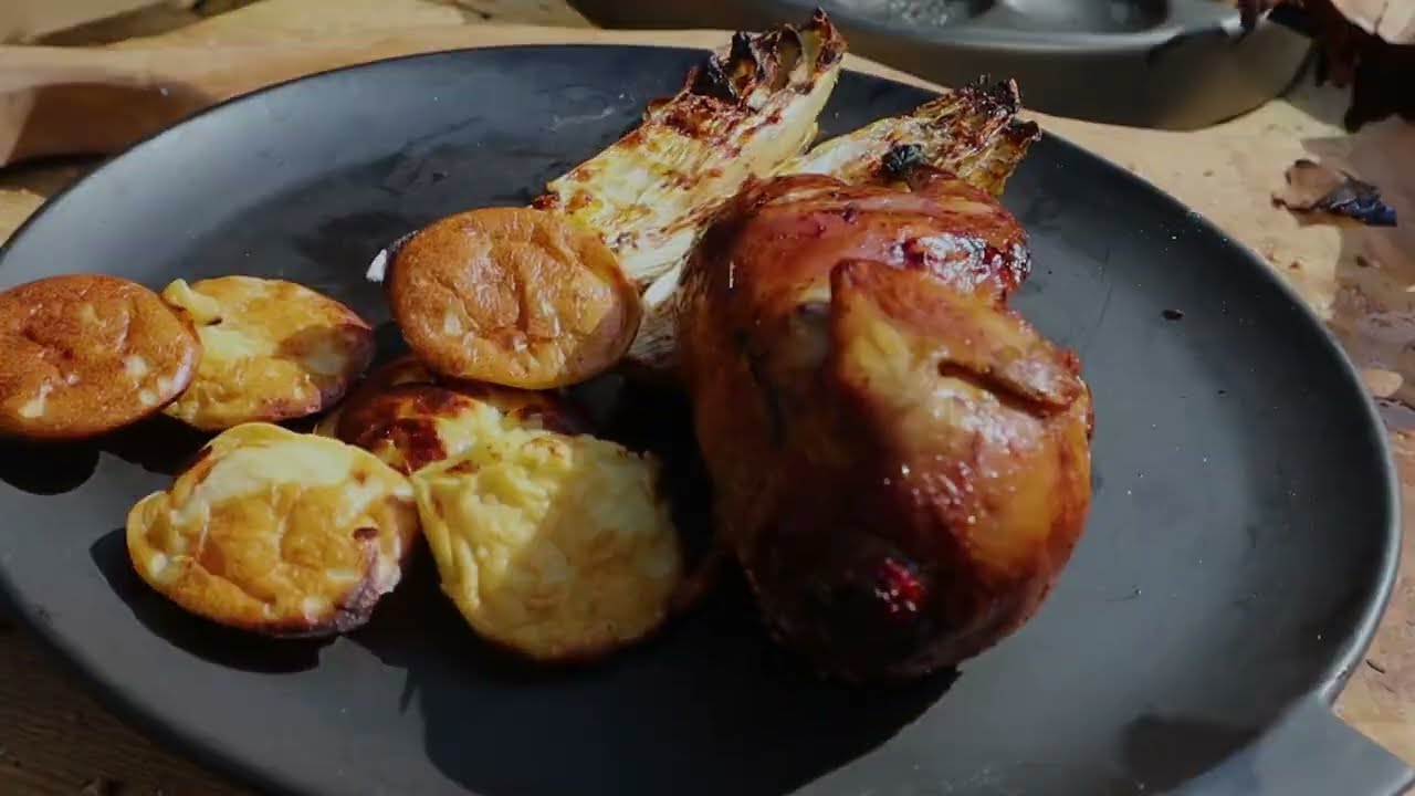 (live) BBQ VIDEO RECIPE | stuffed quails with poffertjes