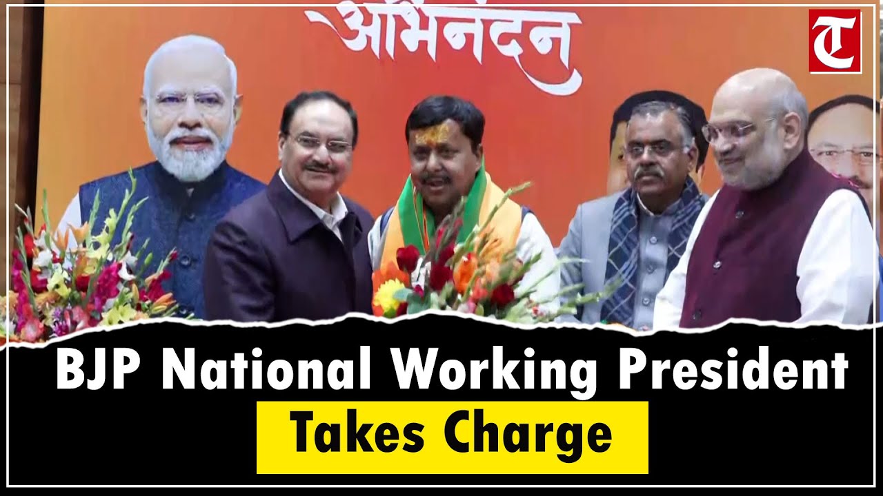 Nitin Nabin Takes Charge as BJP National Working President in Delhi