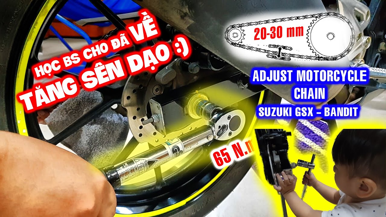 Suzuki GSX S150 - Hướng dẫn tăng sên xe máy đúng kỹ thuật