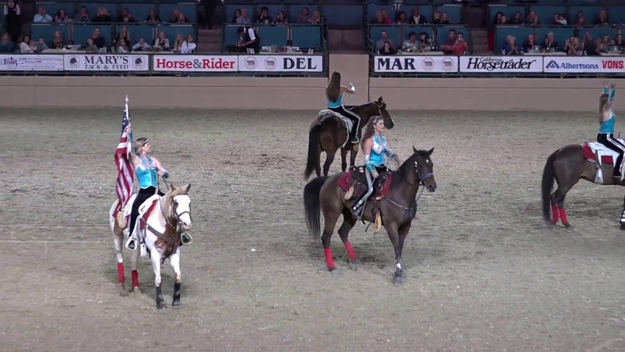 Trick Riding - Riata Ranch Cowboy Girls - Night of the Horse 2016 - Del Mar National Horse Show