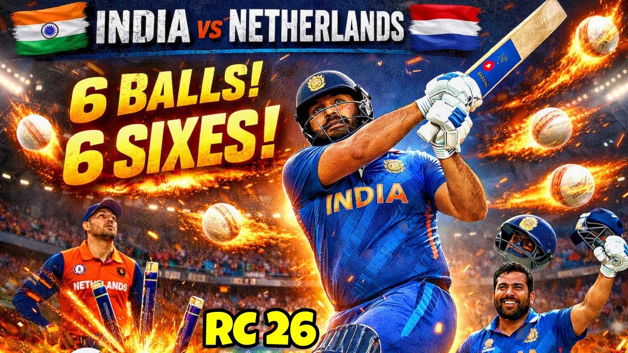 6 Balls 6 SIXES! 😳 Rohit Sharma Destroyed Netherlands | Real Cricket Gameplay