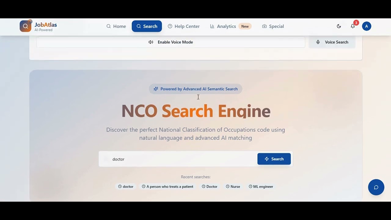 JobAtlas - Intelligent Semantic Search and Job Classification System