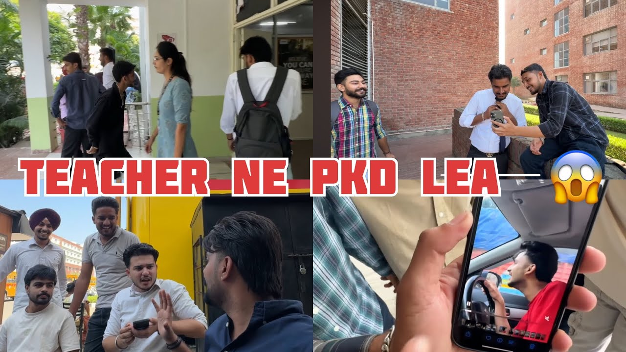 😰 Teacher ne pkd lea 😱| CGC mohali university | #funny #vlogs 