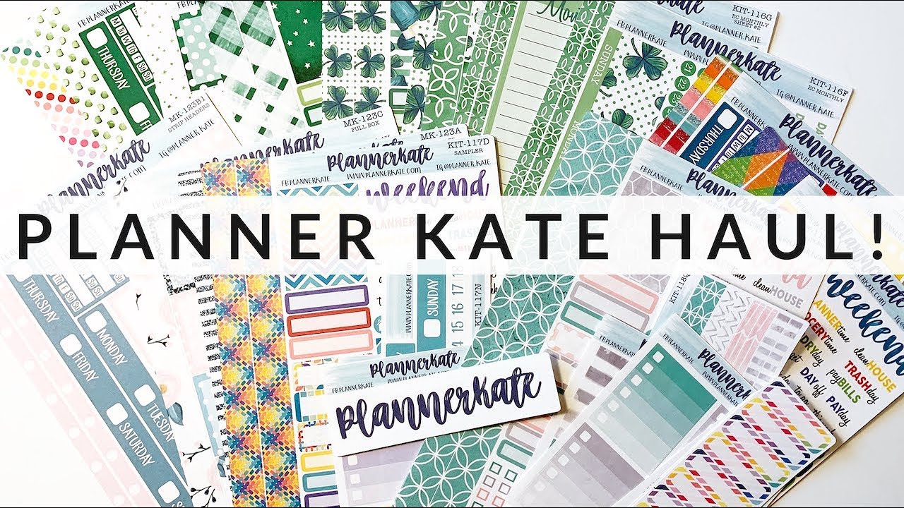 РАСПАКОВКА PLANNER KATE! &mdash; МАРТОВСКИЕ НАБОРЫ!