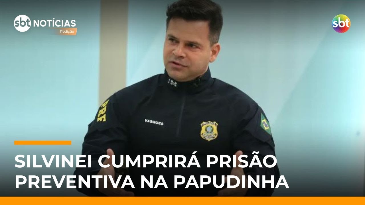 Avião com Silvinei Vasques chega a Brasília; ex-diretor da PRF irá para Papudinha | #SBTNotícias