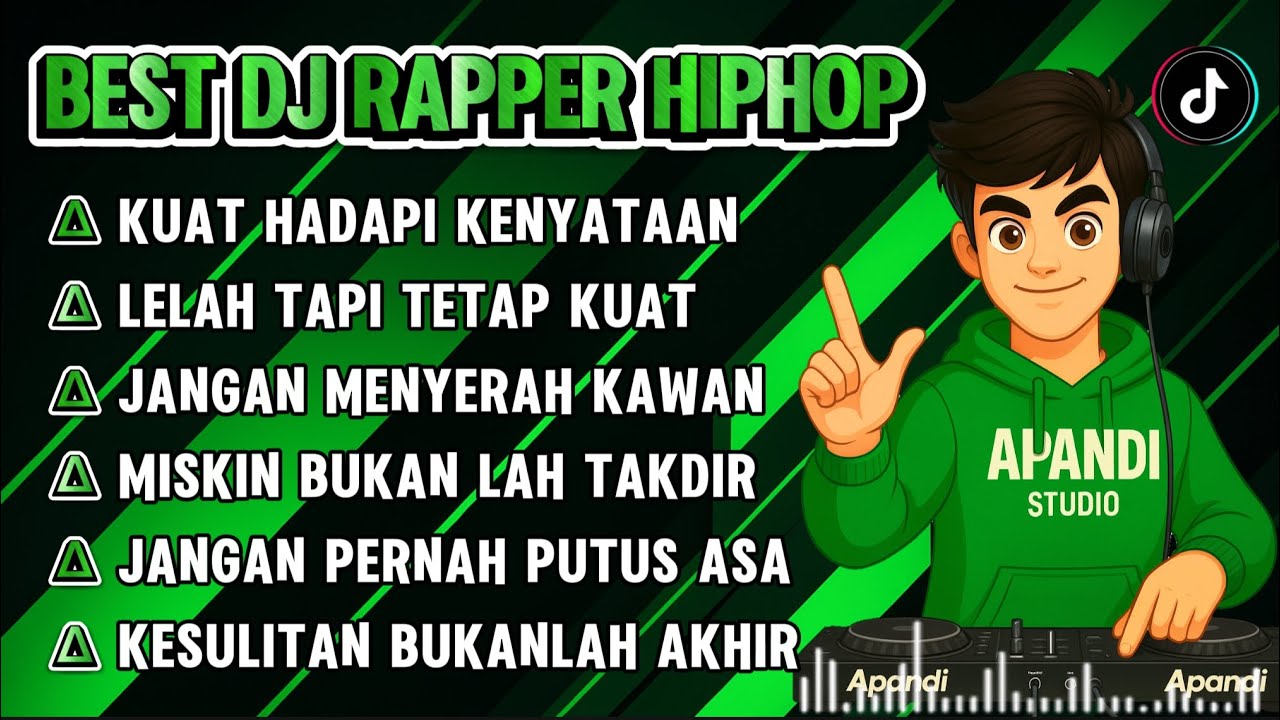 BEST DJ RAPPER HIPHOP || KUAT HADAPI KENYATAAN || JANGAN PERNAH PUTUS ASA || MOTIVASI #djhiphop #rap