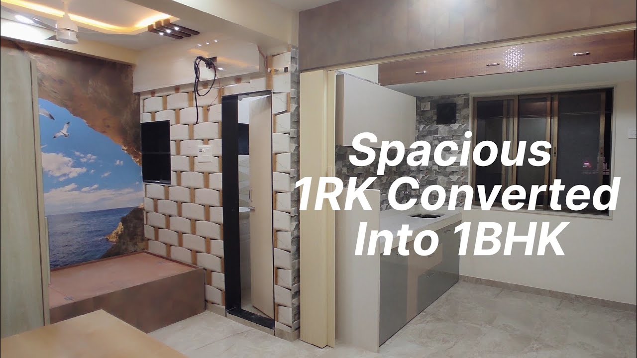 ||Spacious Mhada 1Rk  Converted Into 1 BHK|| Interiors||  PROJECT 7 ||