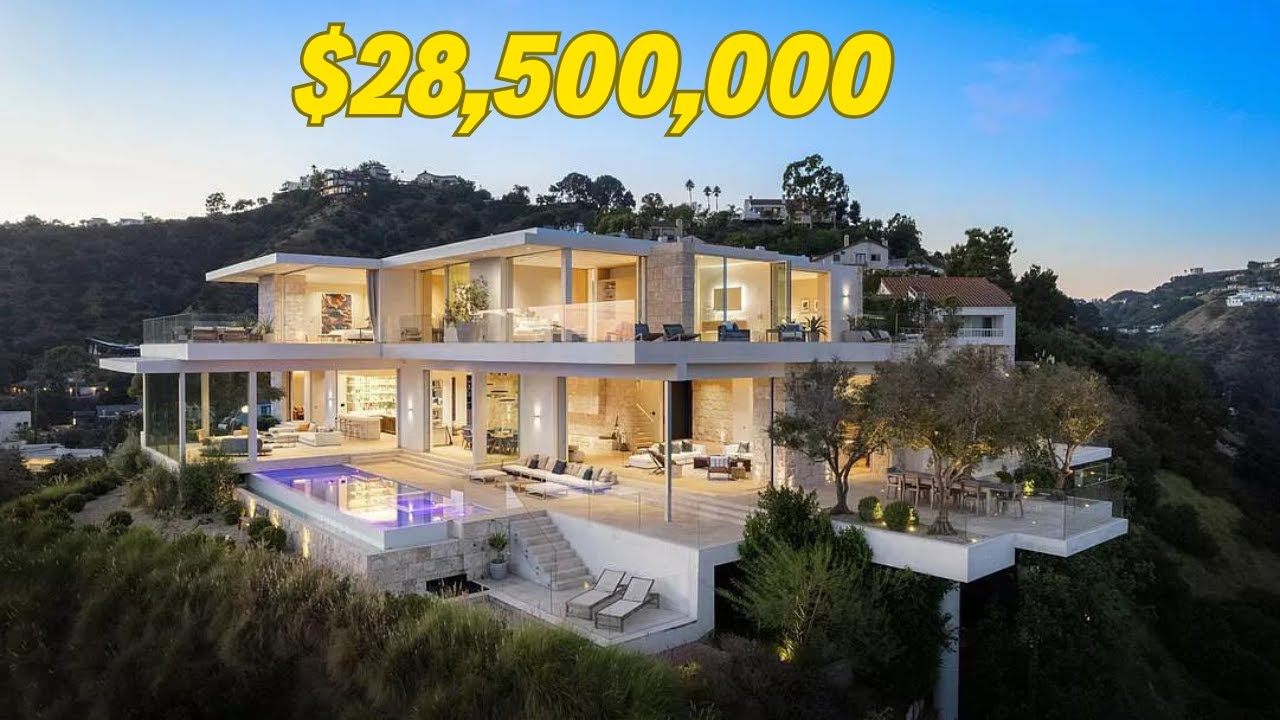 INSIDE $28.5M Hollywood Hills Mega Mansion
