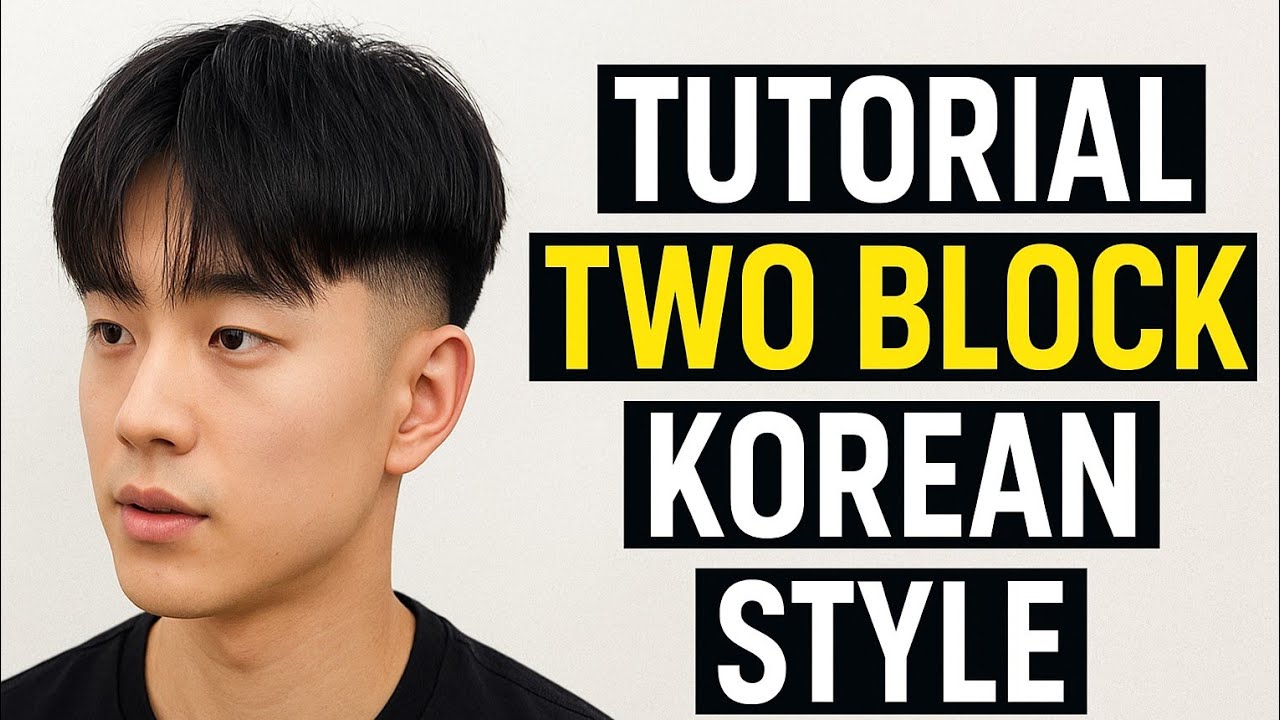 Tutorial Two Block Haircut Korean Style – Gaya Rambut Pria Korea Keren & Trend 2025 💈🇰🇷