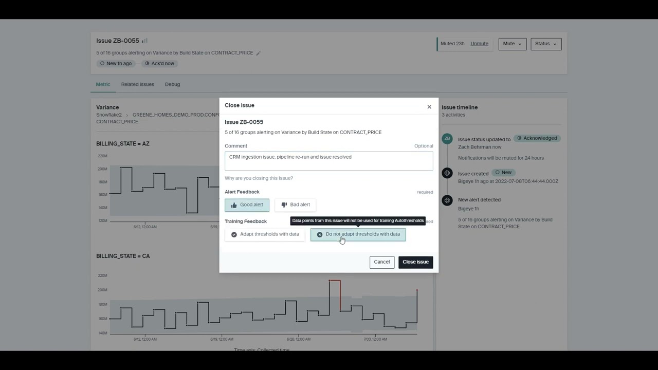 Data Observability - Demo from Bigeye - CDO TechVent