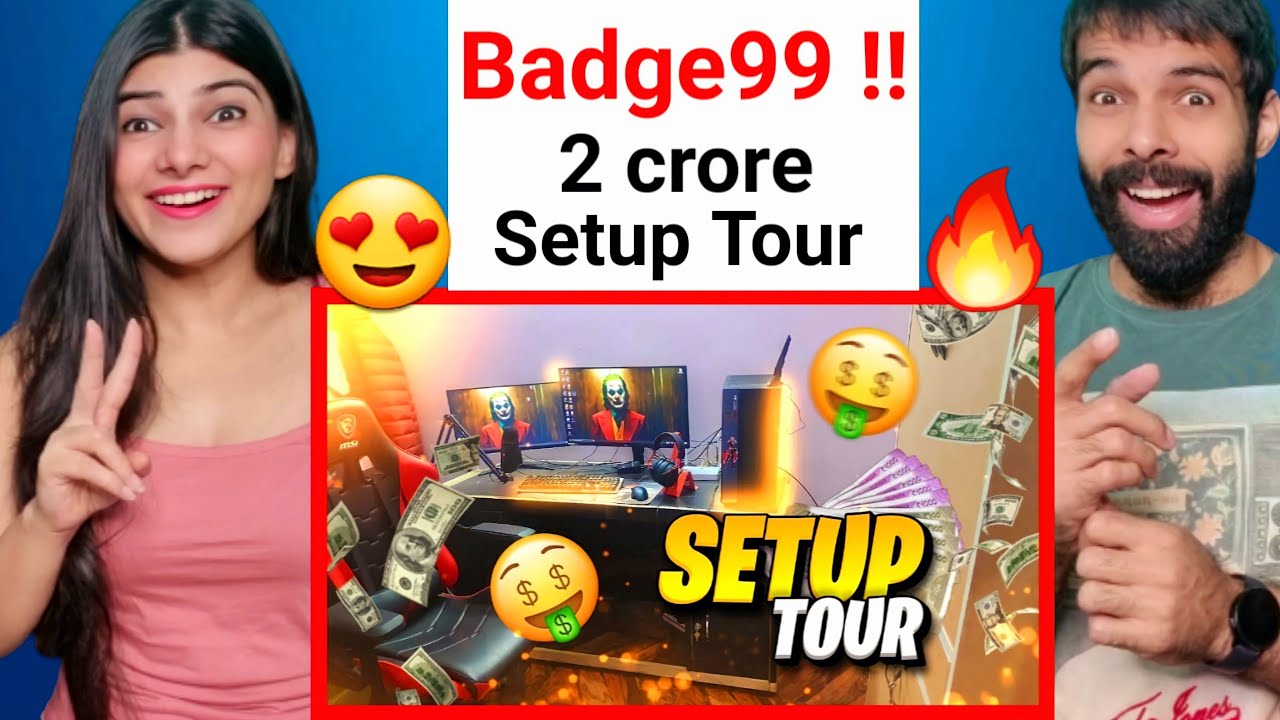 2 CRORE BADGE99 SETUP TOUR 😱🔥 Badge99 Reaction