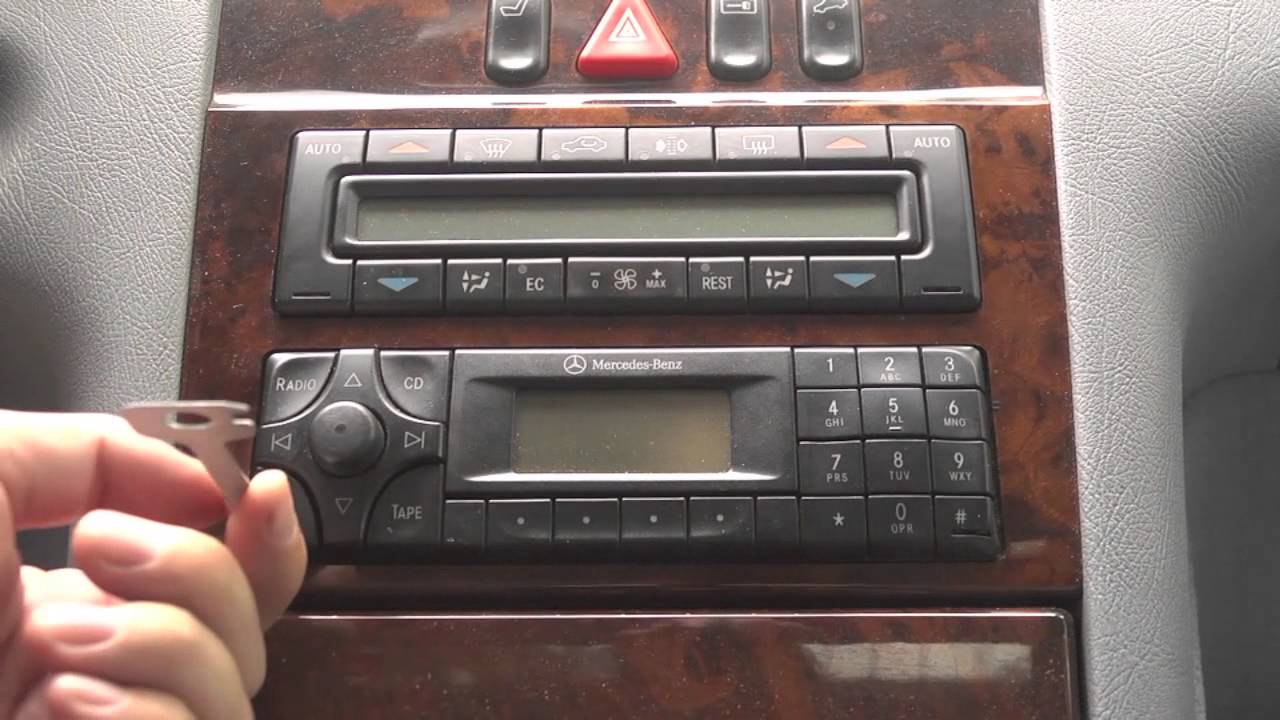 How to remove radio Mercedes-Benz