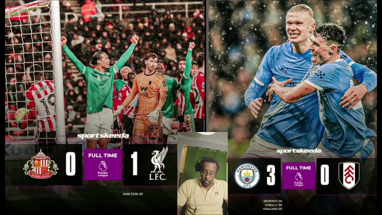 M.City oo Arsenal usoo jirtay sadax dhibcood,Liverpool oo jidki Guusha ku soo noqotay.