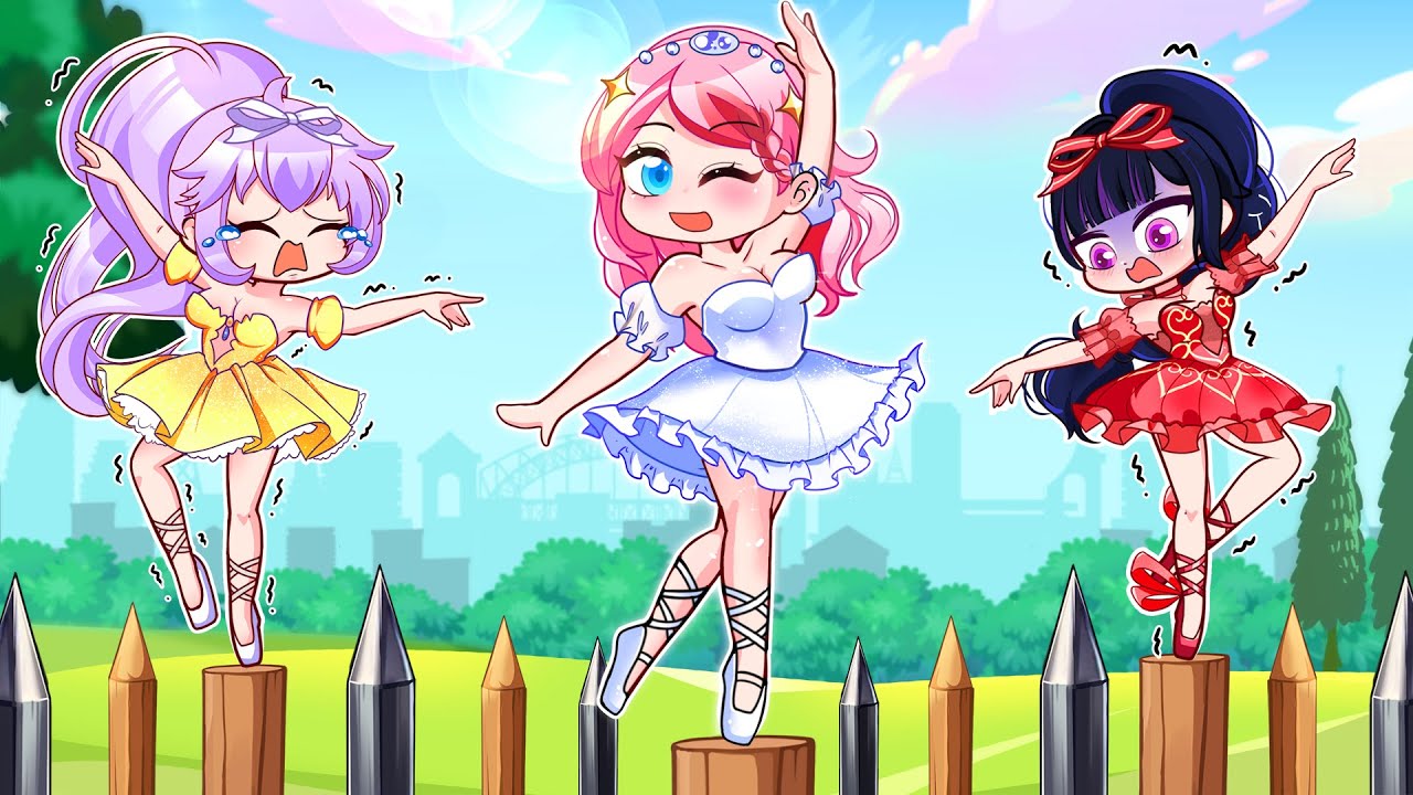 Anna & Dzung & Lisa Ballet Challenge | Gacha Life Rainbow Z