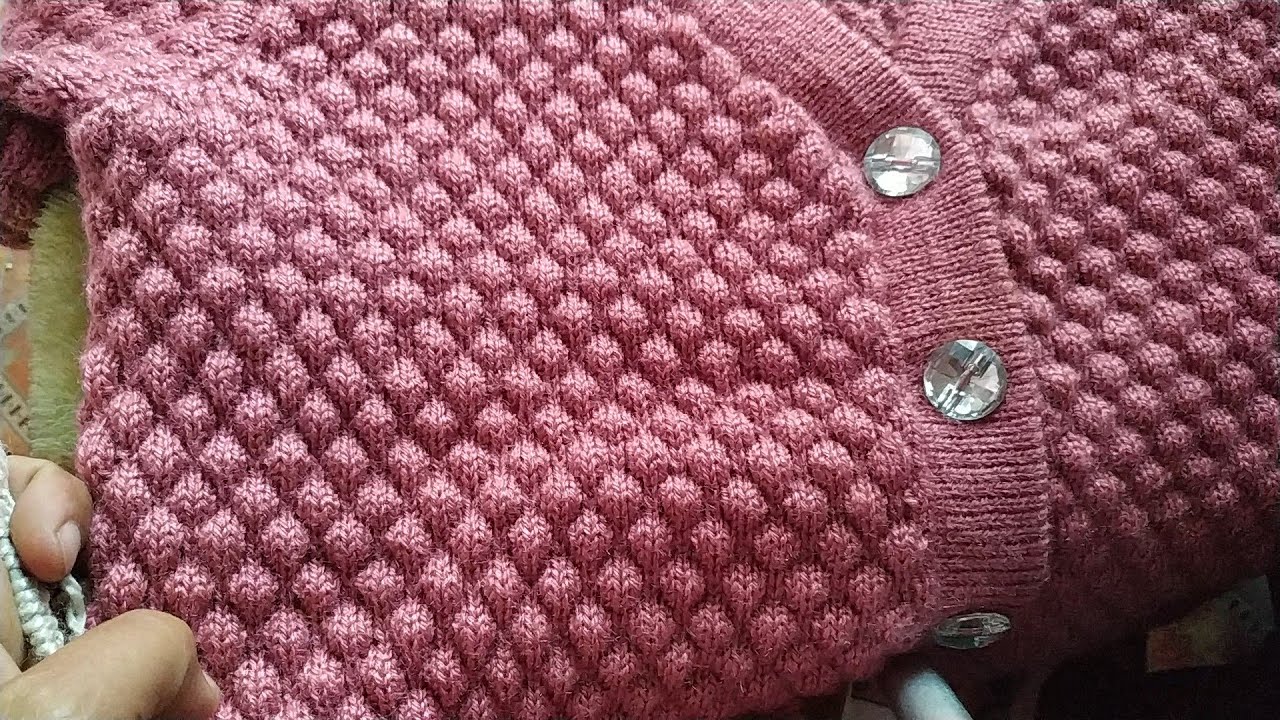 Bubble pattern for gents sweater, ladies cardigan,  frocks