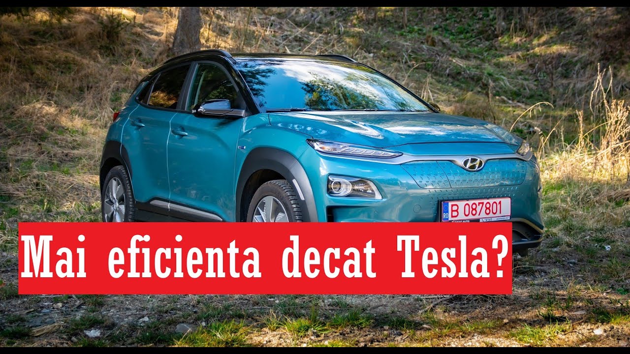 Review Hyundai Kona Electric 2020 - Mai eficienta decat o Tesla?