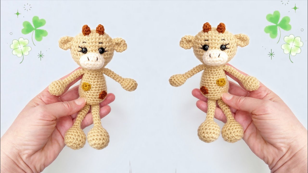🌸Как вязать милую корову крючком за 1 час🌸 #amigurumi #amigurumiscrochet