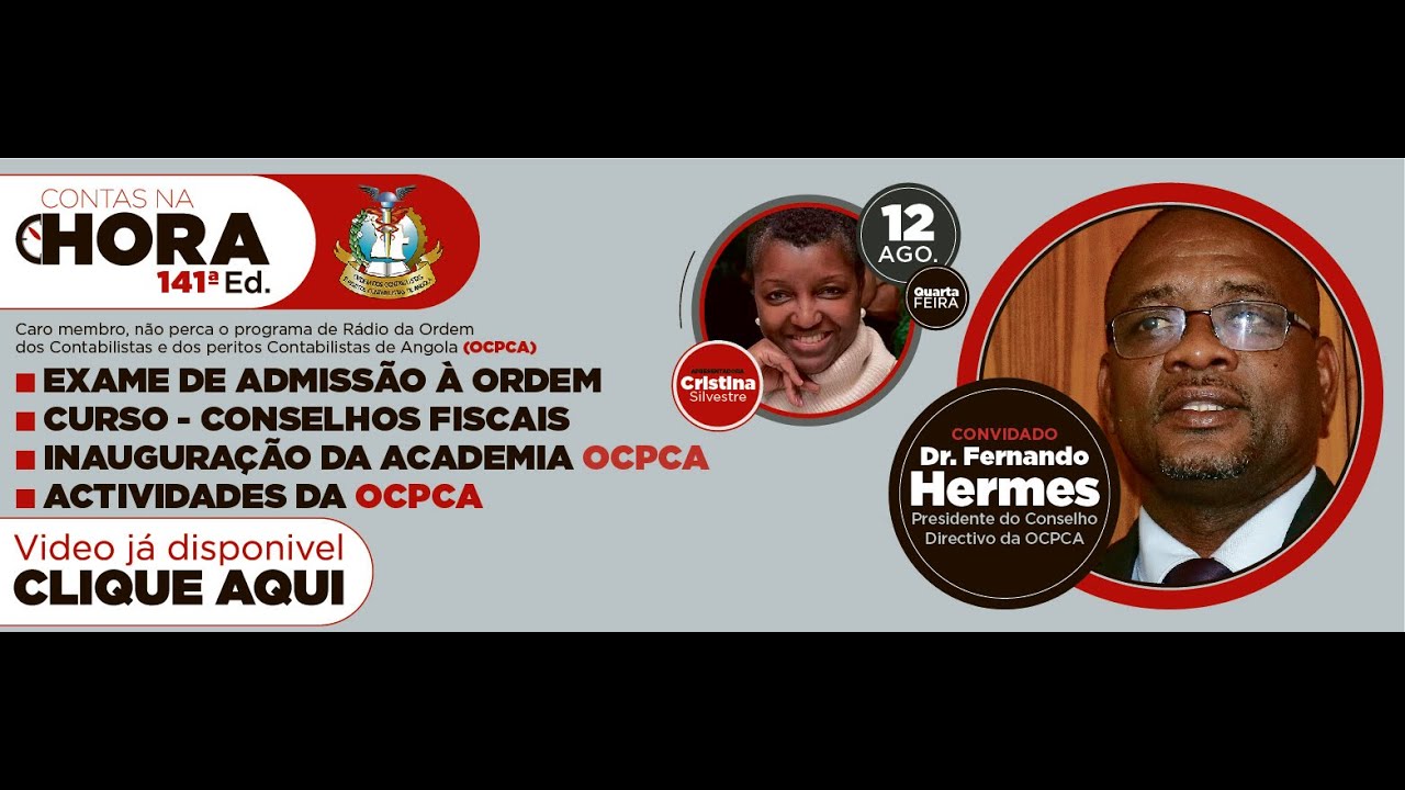 CONTAS NA HORA: ENTREVISTA COM Dr. FERNANDO HERMES- PRES.CONS.DIRECT. DA OCPCA