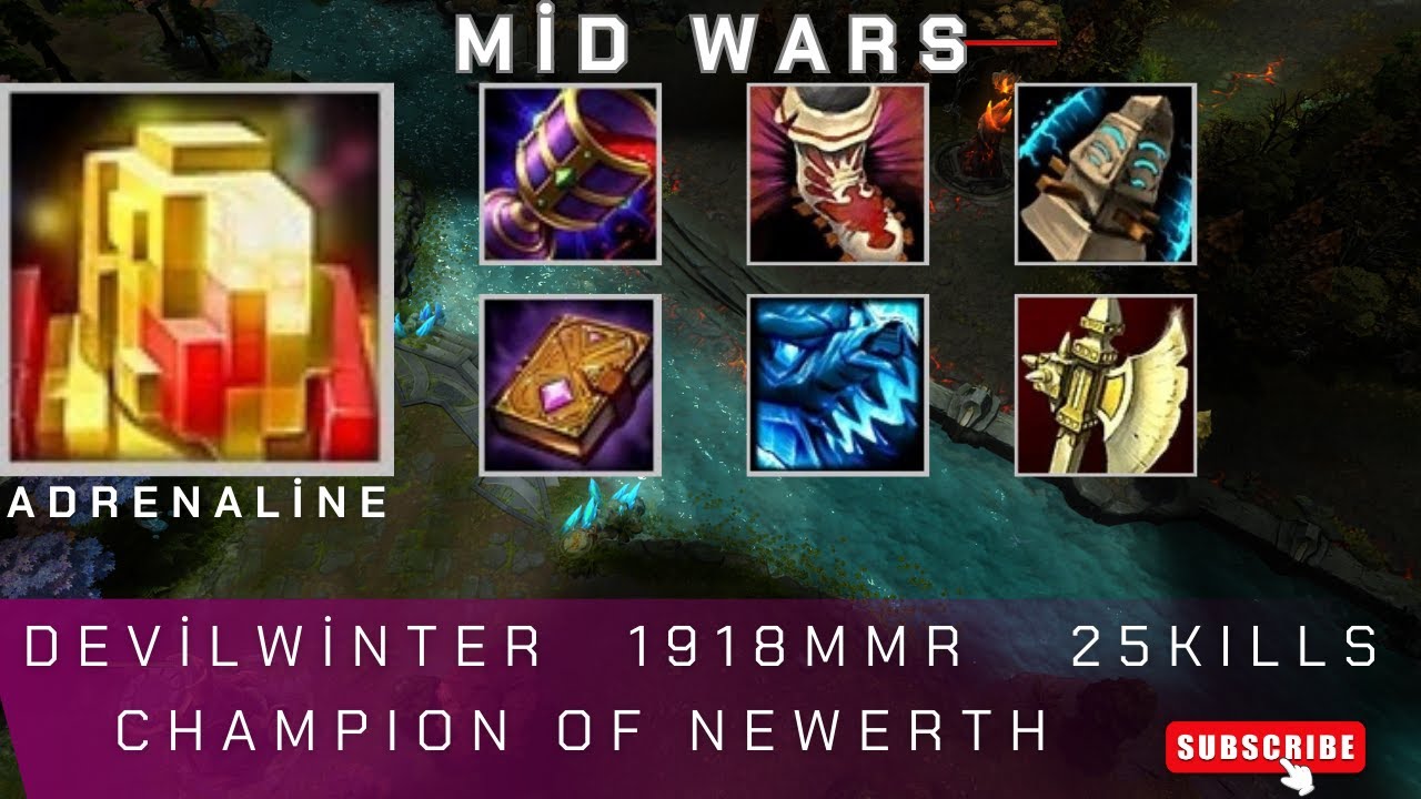 HoN | Mid Wars | Adrenaline | Devilwinter | 1918 MMR