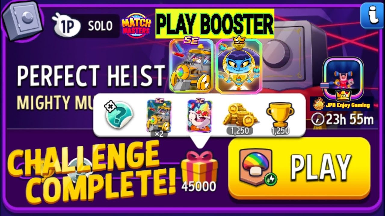 Mighty Mushrooms Match Masters/Solo Challenge Perfect Heis/45000 Score