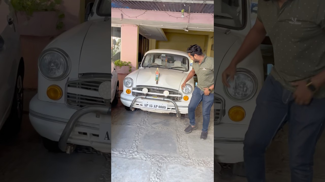 1995 Hindustan Ambassador drive chesa 😱👌🏻 #ytshorts #thevinayentertainment