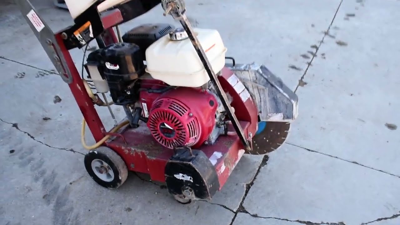 MK DIAMOND WALK BEHIND CONCRETE SAW Demo