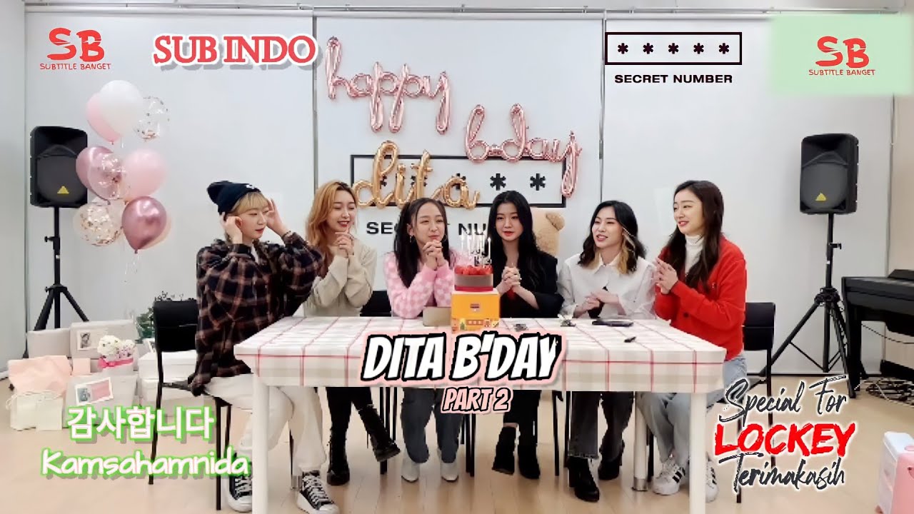 SUB INDO| DITA BDAY IN VLIVE, PART 2 END