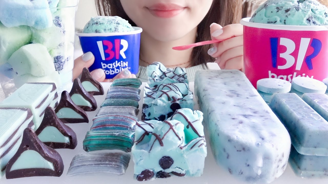 【咀嚼音】チョコミントスイーツを食べる【ASMR/EATINGSOUNDS】