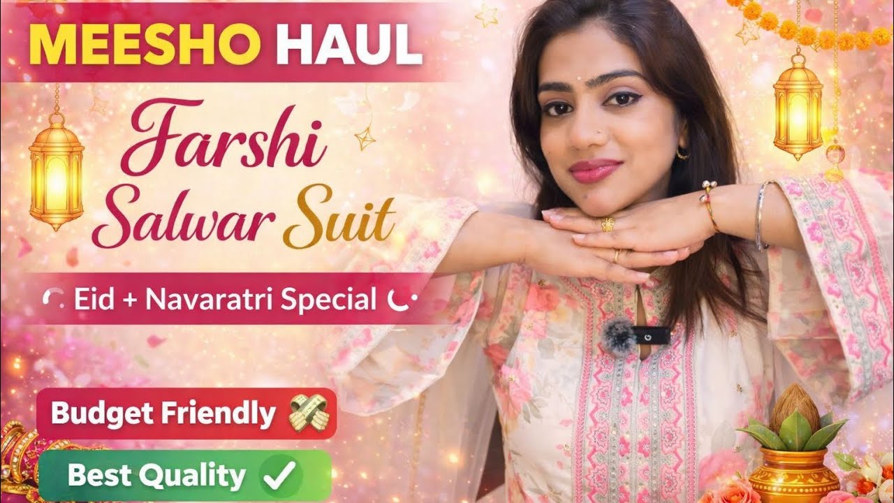Meesho Haul | Best Farshi Salwar Suits | CheckOut  #shreyastarlight #meesho #meeshohaul @Meesho 