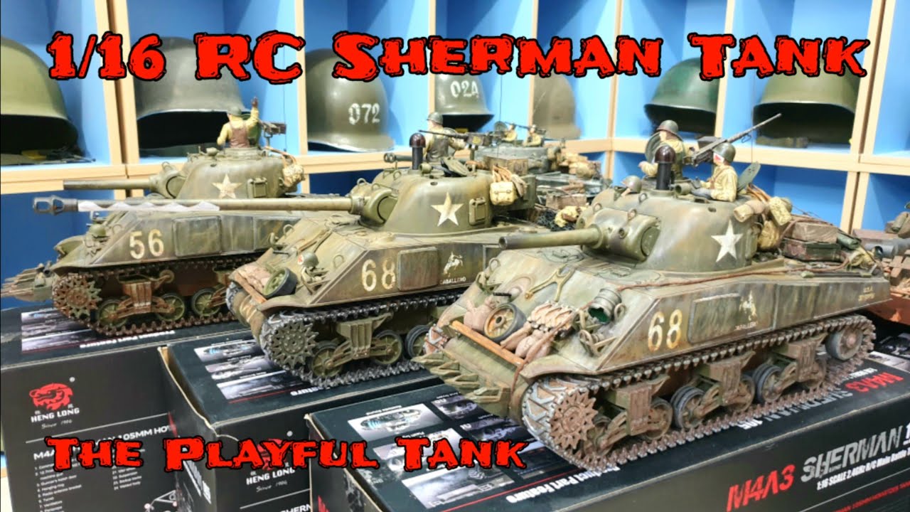 The Best Playful 1/16 RC Sherman Tank