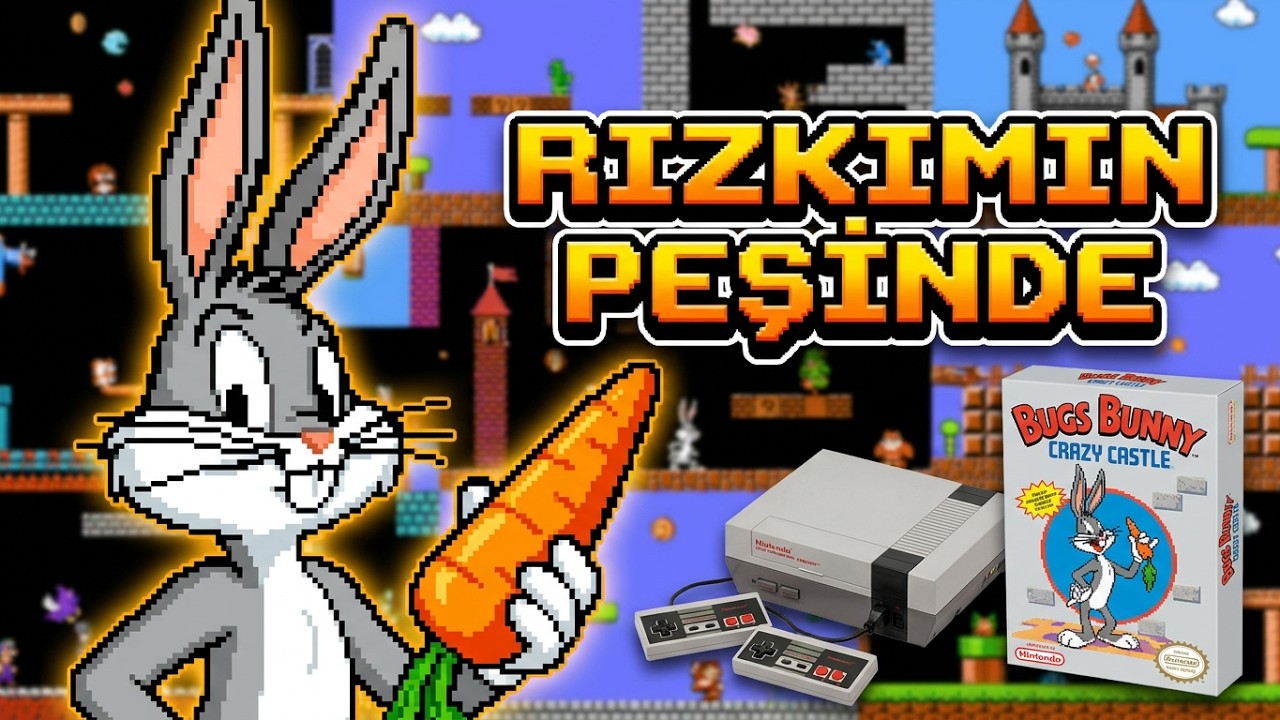 MiNiK BiR TAVŞAN RIZKININ PEŞiNDE AMA KEDiLER ÇOK ACIMASIZ| NES - Bugs Bunny Crazy Castle | Longplay