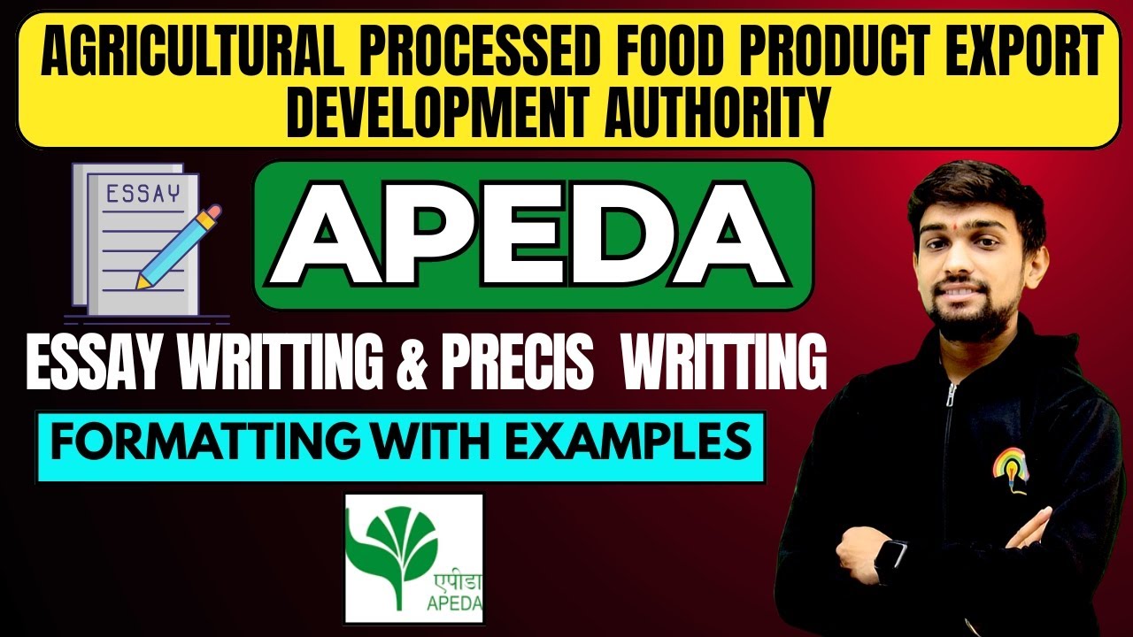 APEDA ASSISTANT MANAGER | ESSAY WRITING & PRECIS WRITING | APEDA EXAM 2025