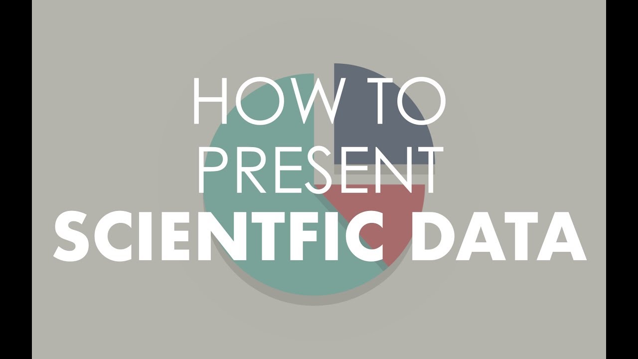 Presenting scientific data in presentation and publication