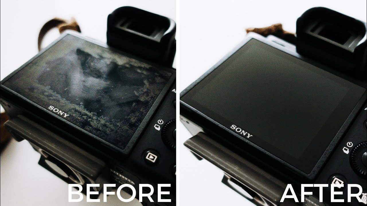 На экране спирт? Быстрый и простой ремонт поврежденного ЖК-экрана на SONY A7 III