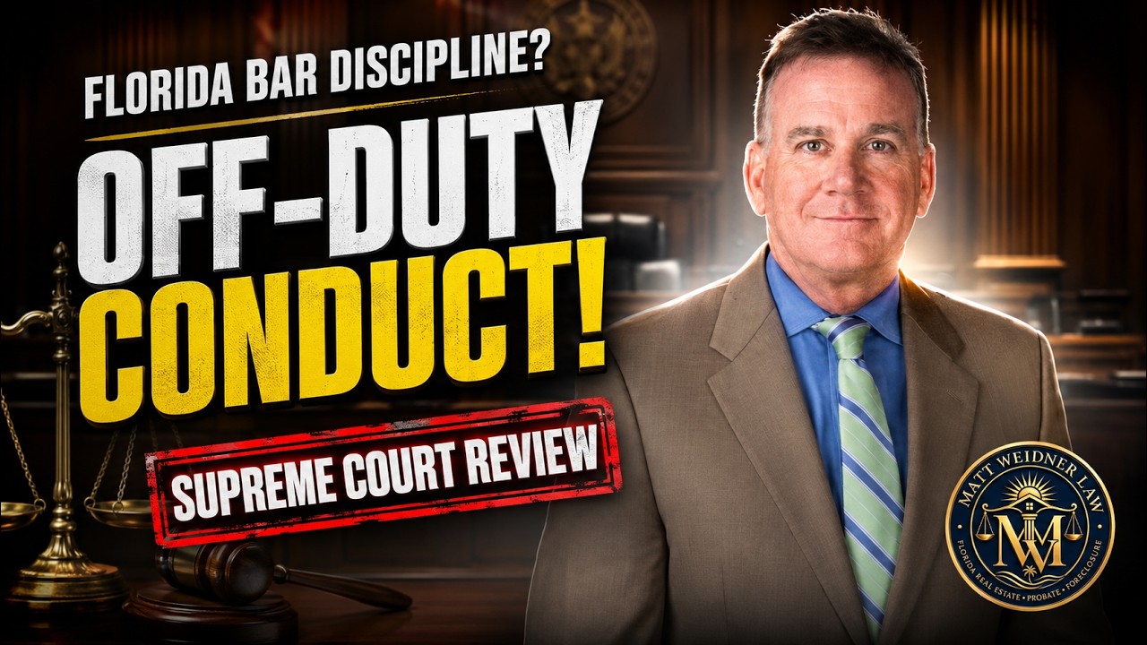 ⚖️ Can the Florida Bar Discipline an Attorney for Off-Duty Conduct? | FL Bar v. Bander | SC21-11