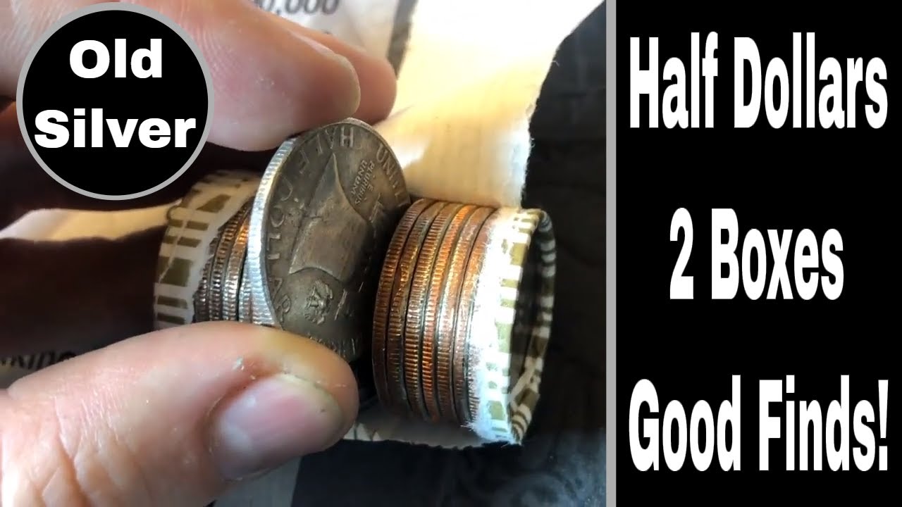 Searching Half Dollar Boxes for Silver Coins!